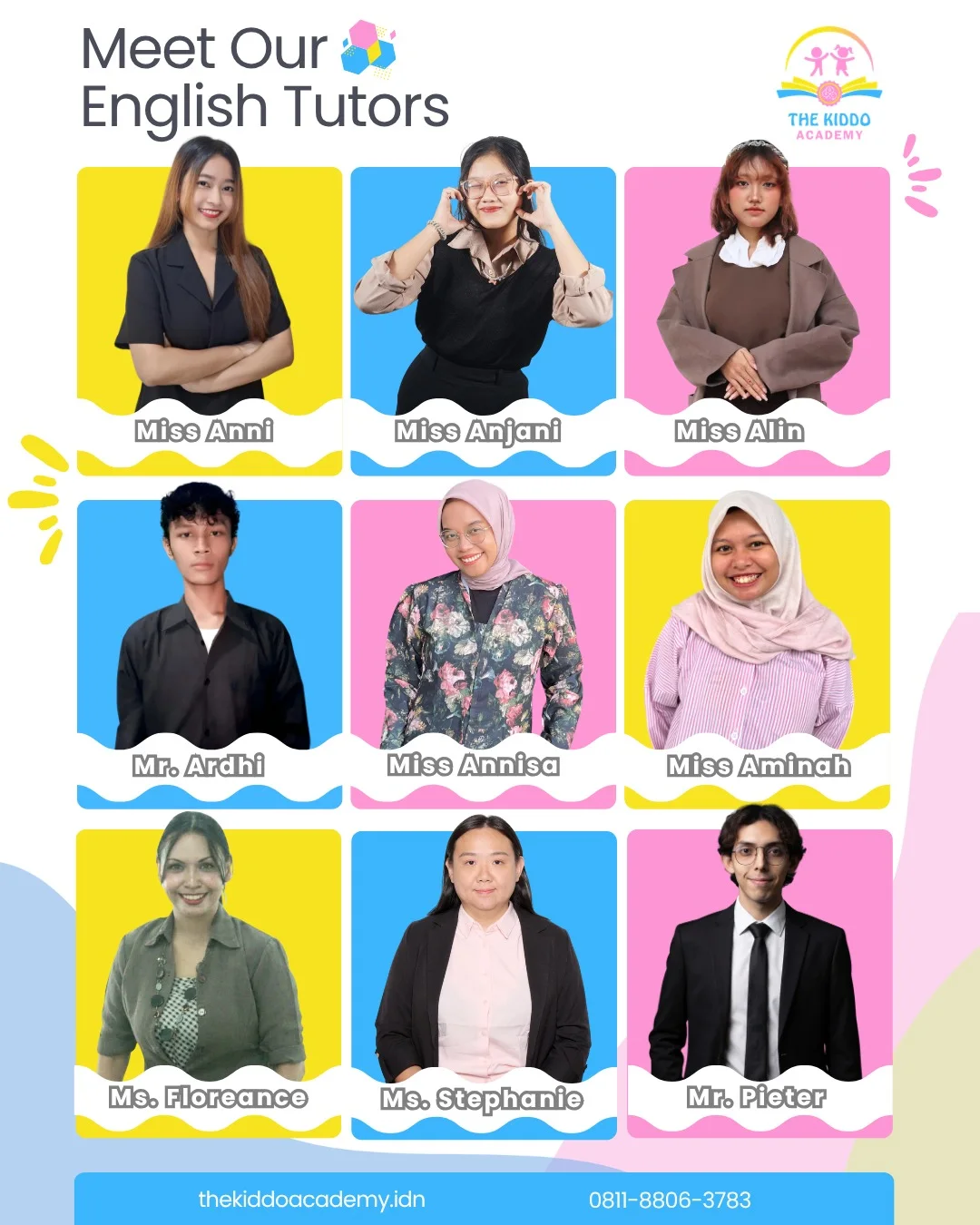 The Kiddo Academy English tutor team